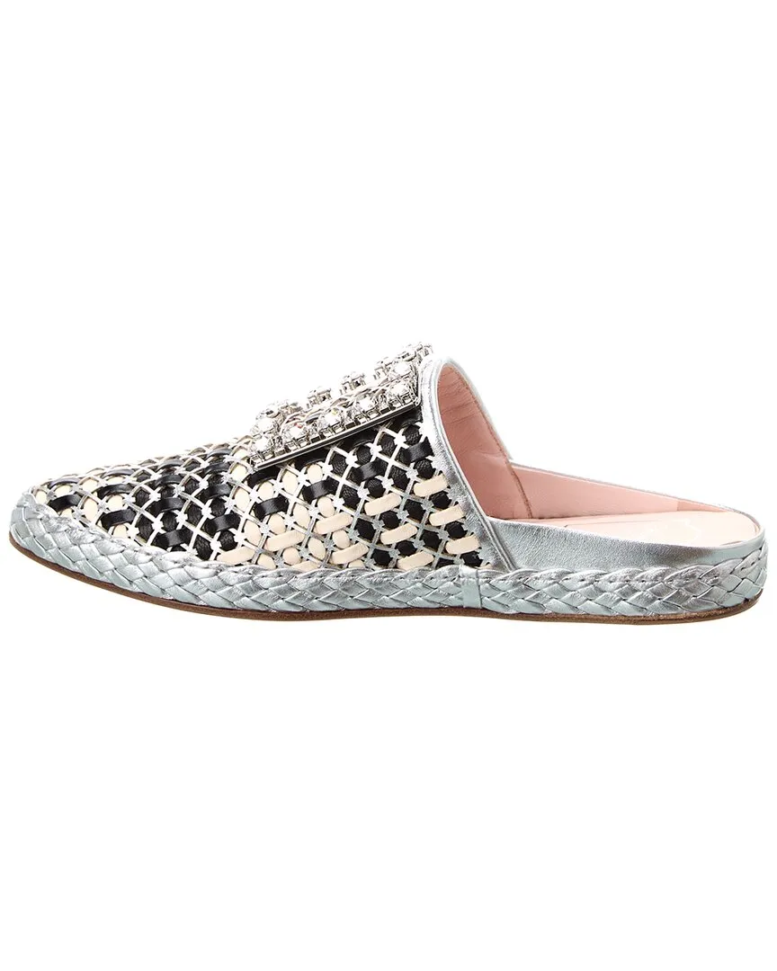 Roger Vivier Lounge Bistrot Leather Mule
