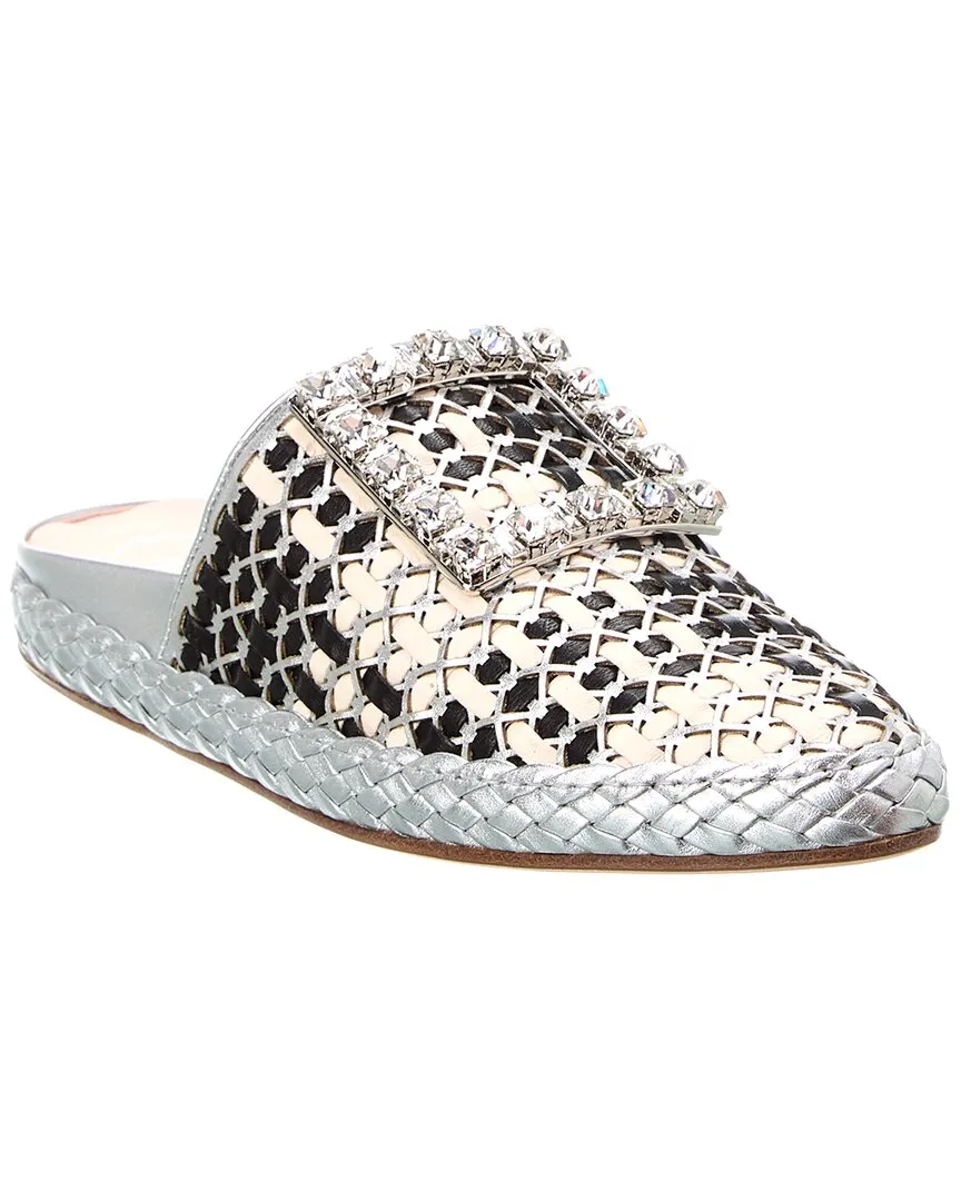 Roger Vivier Lounge Bistrot Leather Mule