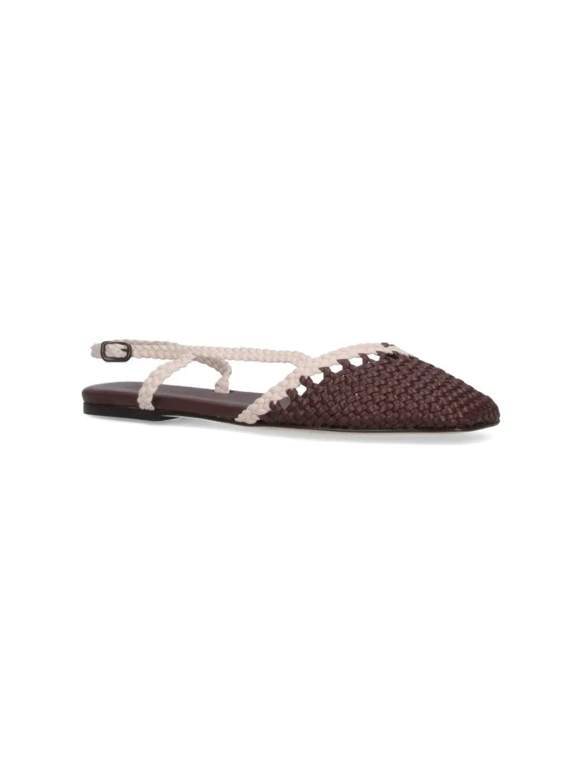 Rondaia" Slingback Mules  Brown