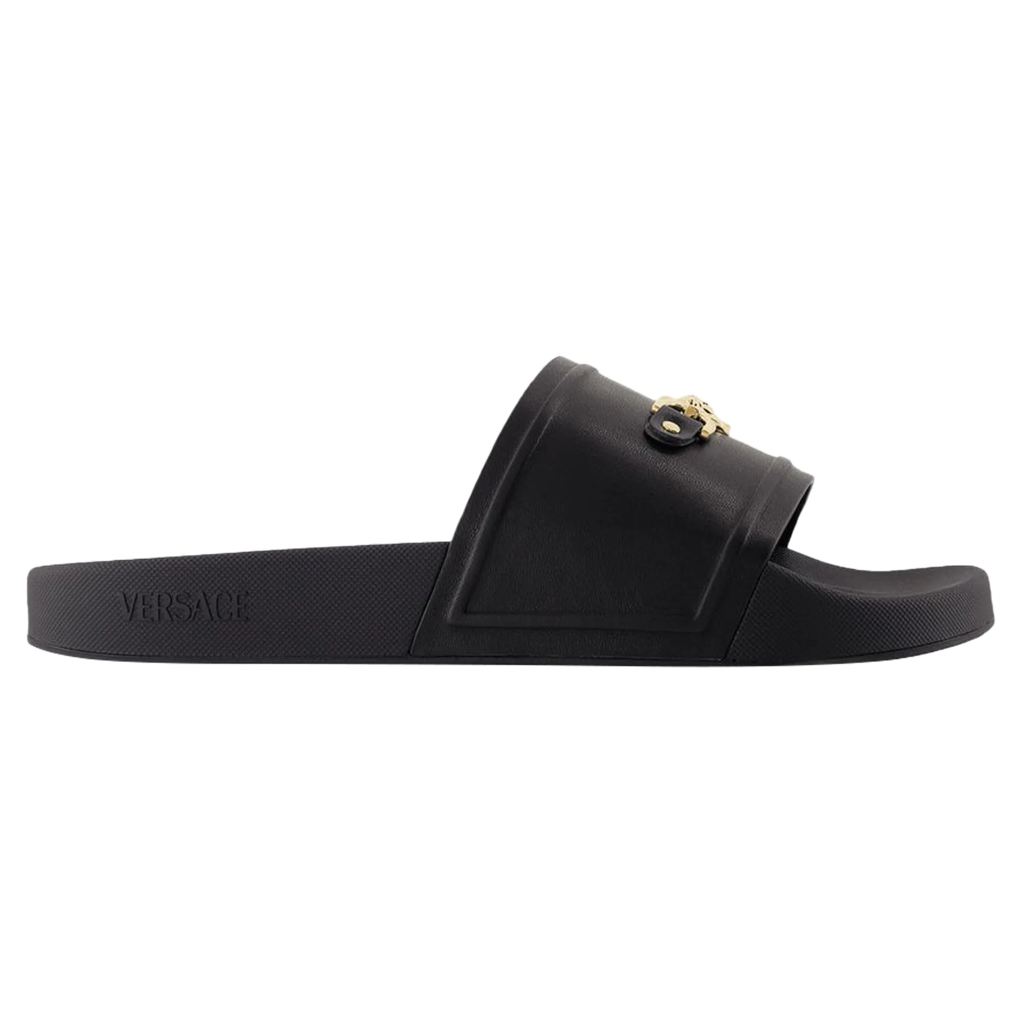 Sandals - Versace - Leather - Black