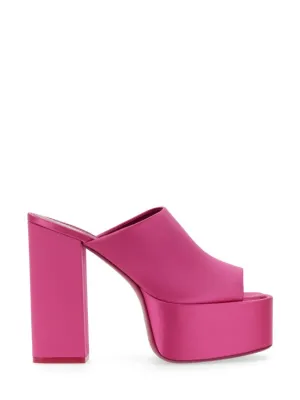 Sasha Open-Toe Mules With Wide Strap