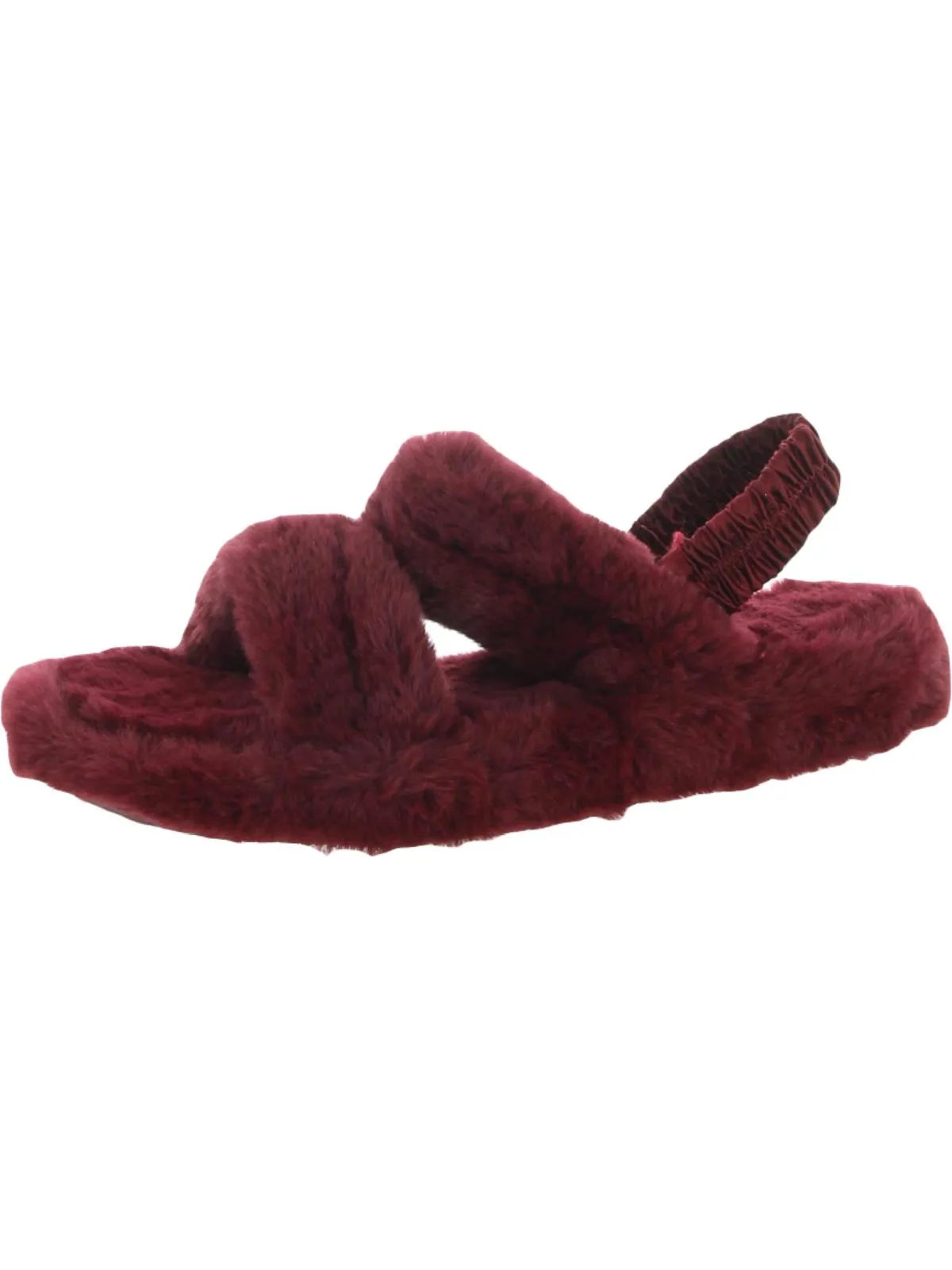 Shayla Womens Faux Fur Slingback Slingback Slippers