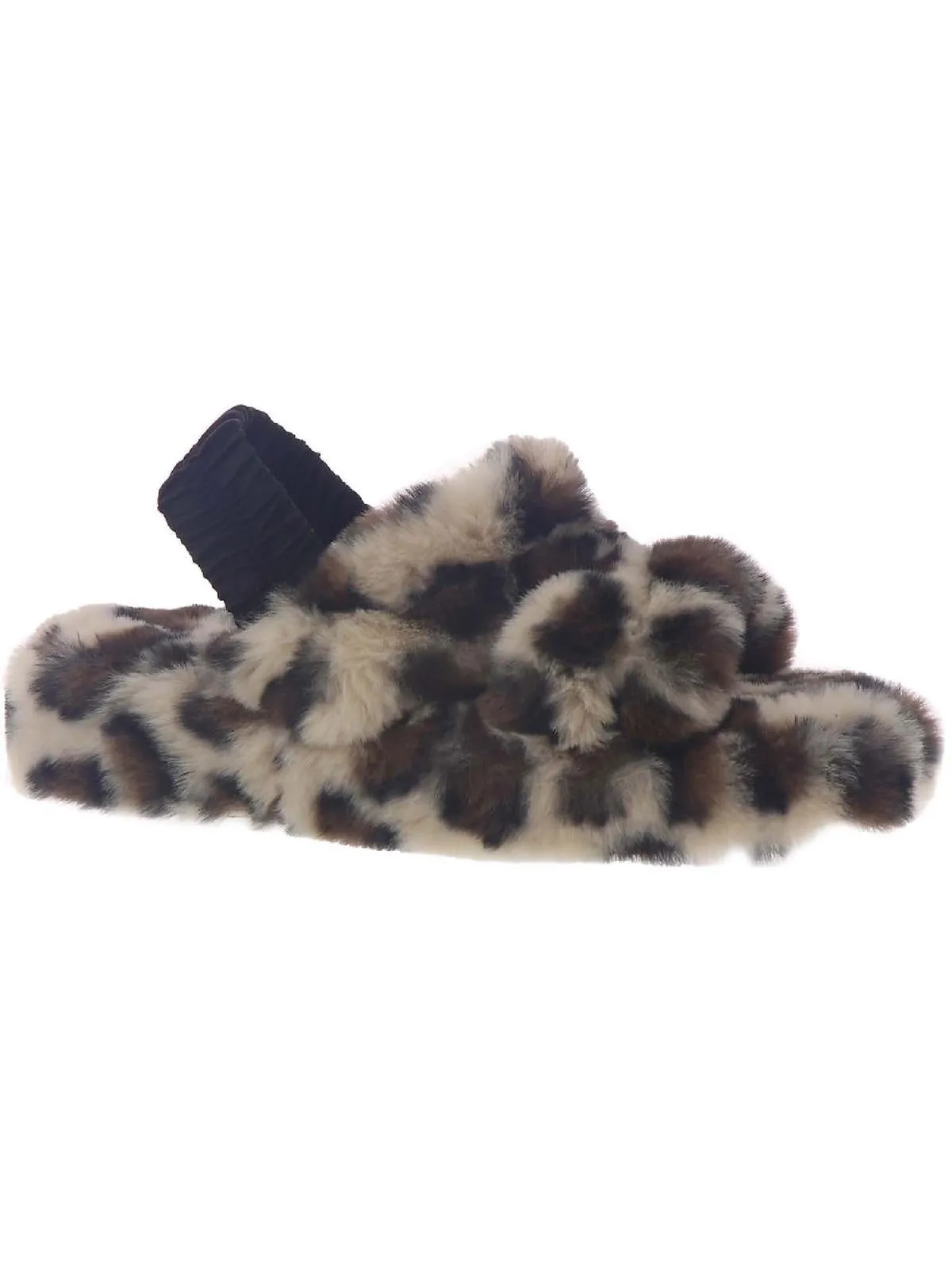 Shayla Womens Faux Fur Slingback Slingback Slippers