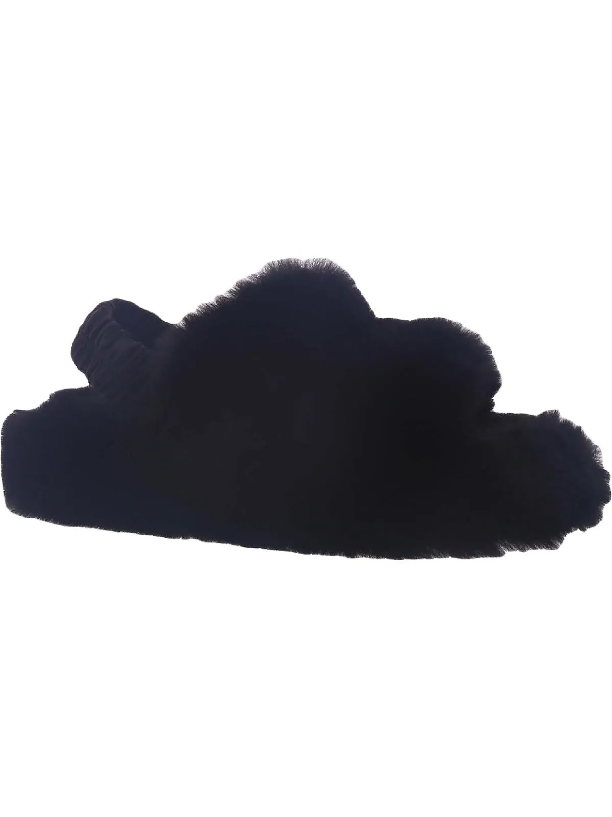 Shayla Womens Faux Fur Slingback Slingback Slippers