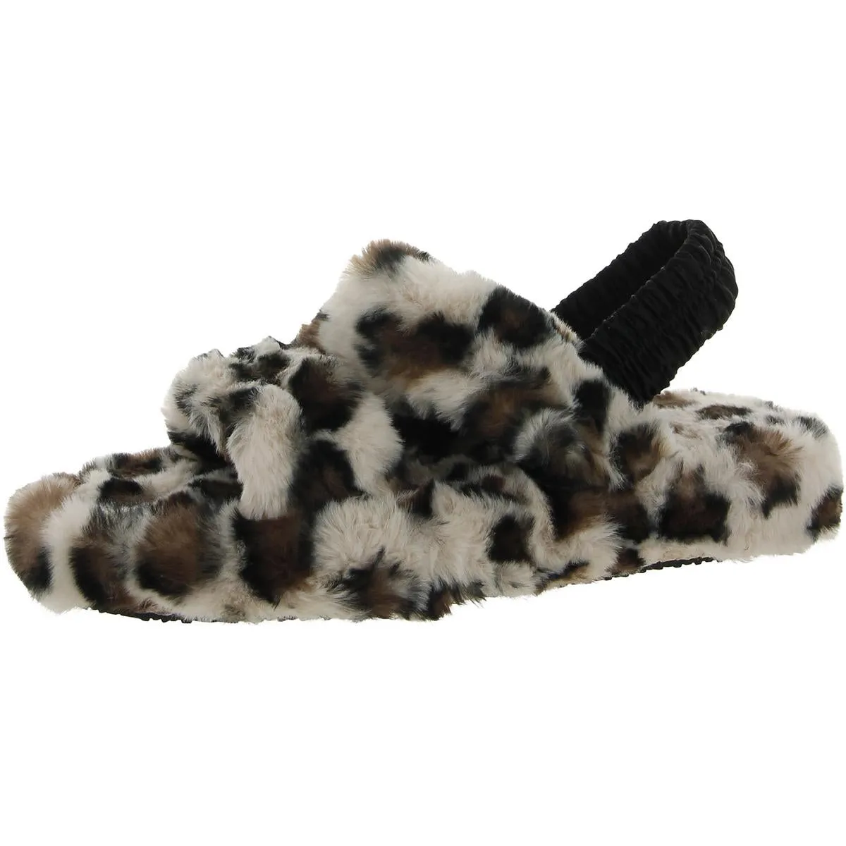 Shayla Womens Faux Fur Slingback Slingback Slippers