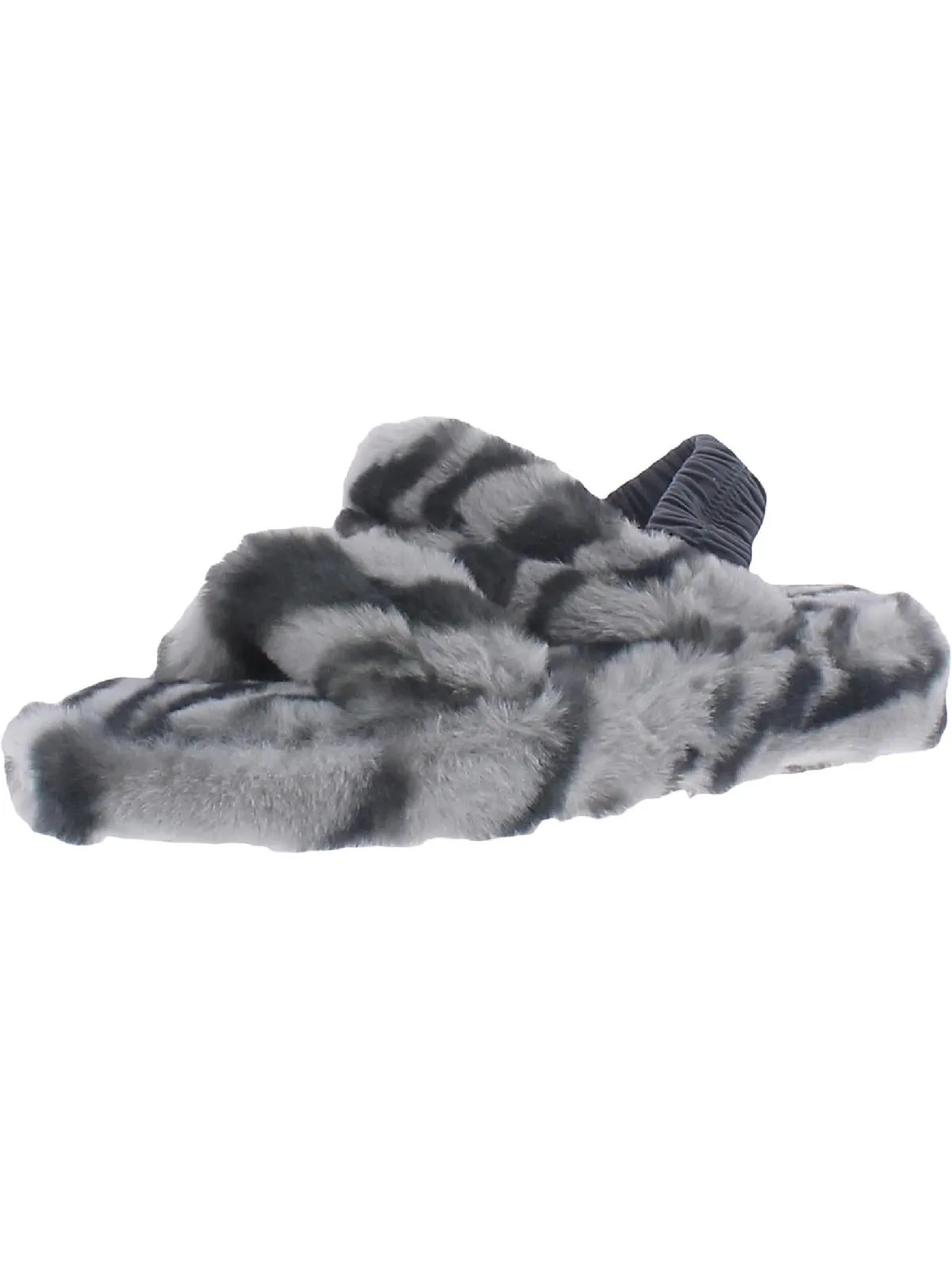 Shayla Womens Faux Fur Slingback Slingback Slippers