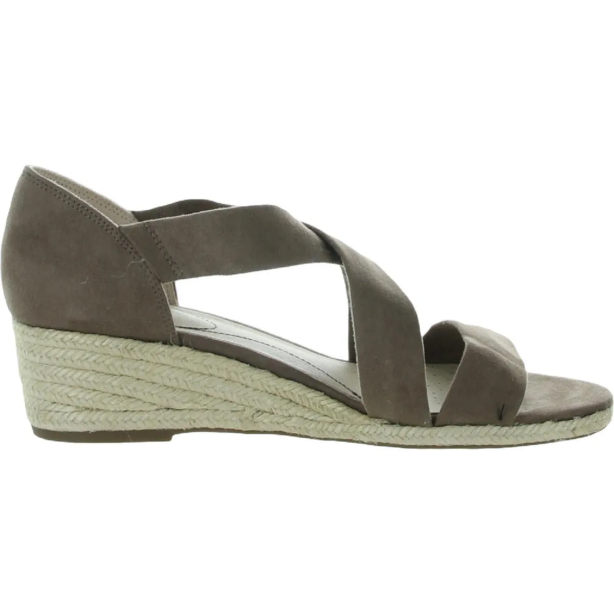 Siesta Womens Cushioned Footbed Slip On Wedge Sandals