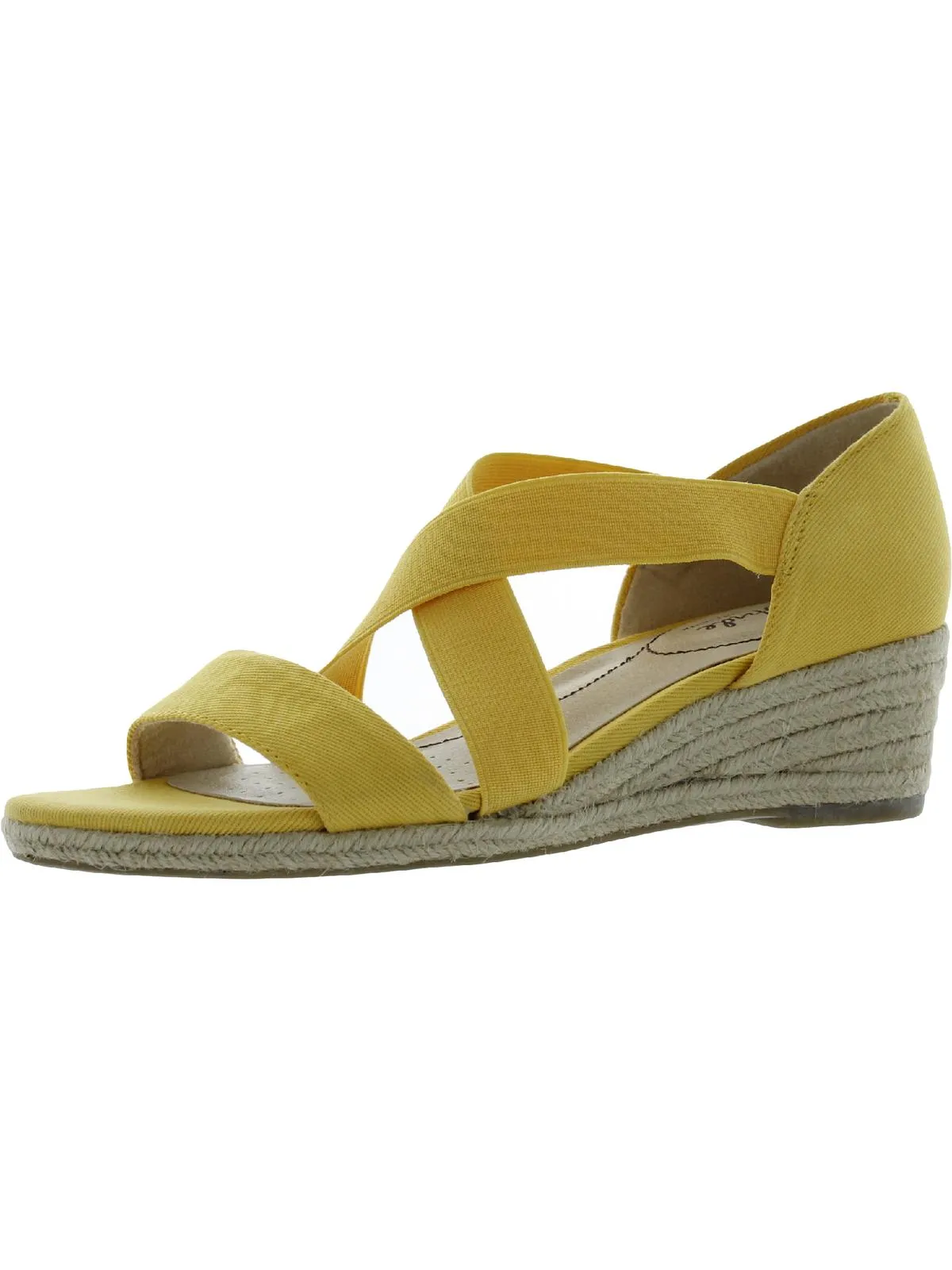 Siesta Womens Cushioned Footbed Slip On Wedge Sandals