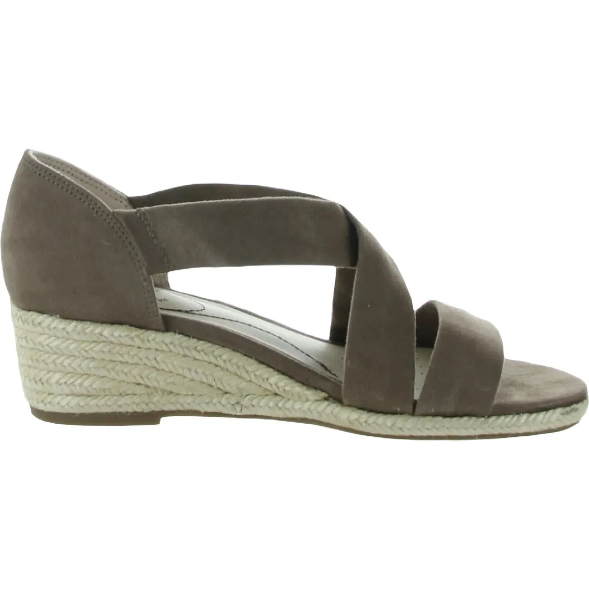 Siesta Womens Cushioned Footbed Slip On Wedge Sandals