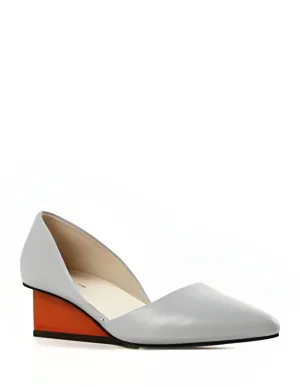Square Wedge In Purple/orange