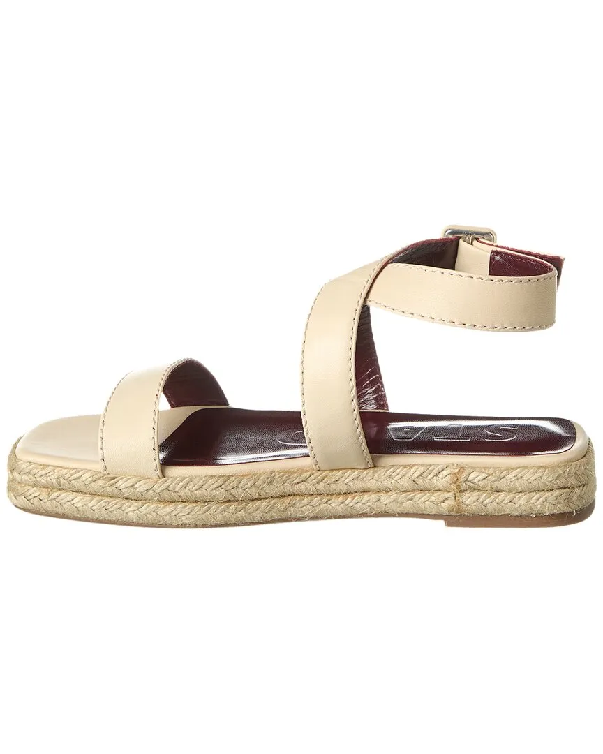 STAUD Lara Leather Espadrille Sandal
