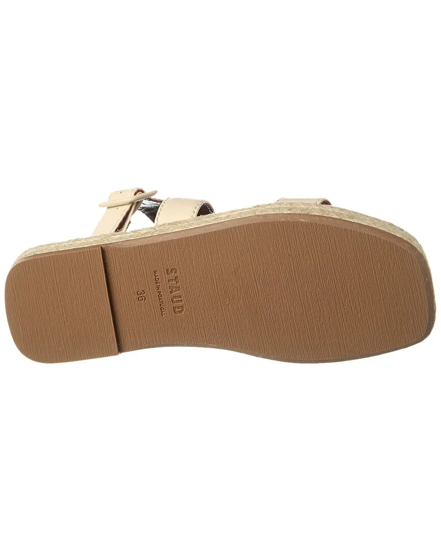 STAUD Lara Leather Espadrille Sandal