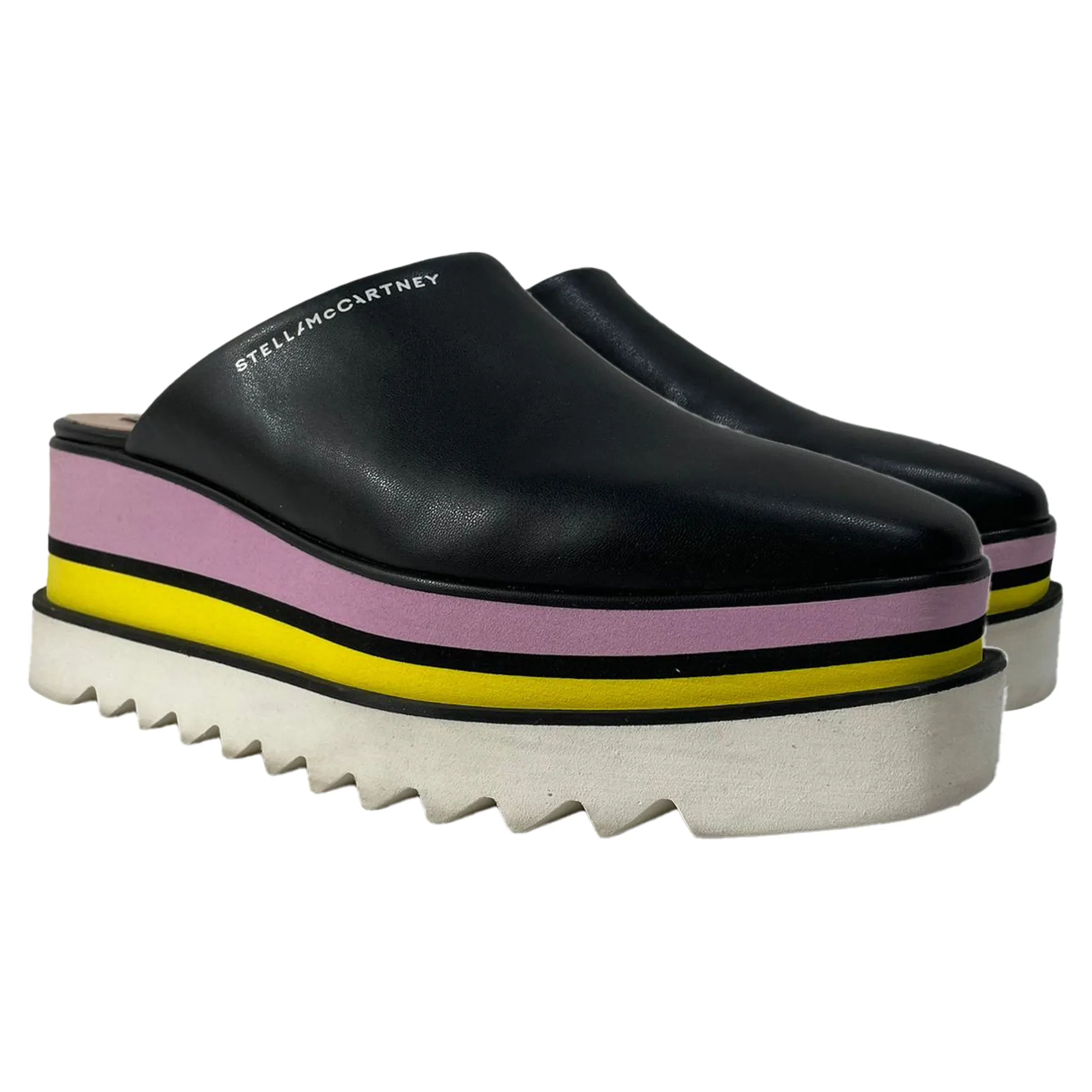 Stella Mccartney Sneak Elyse Platform Mules in Multicolor Leather