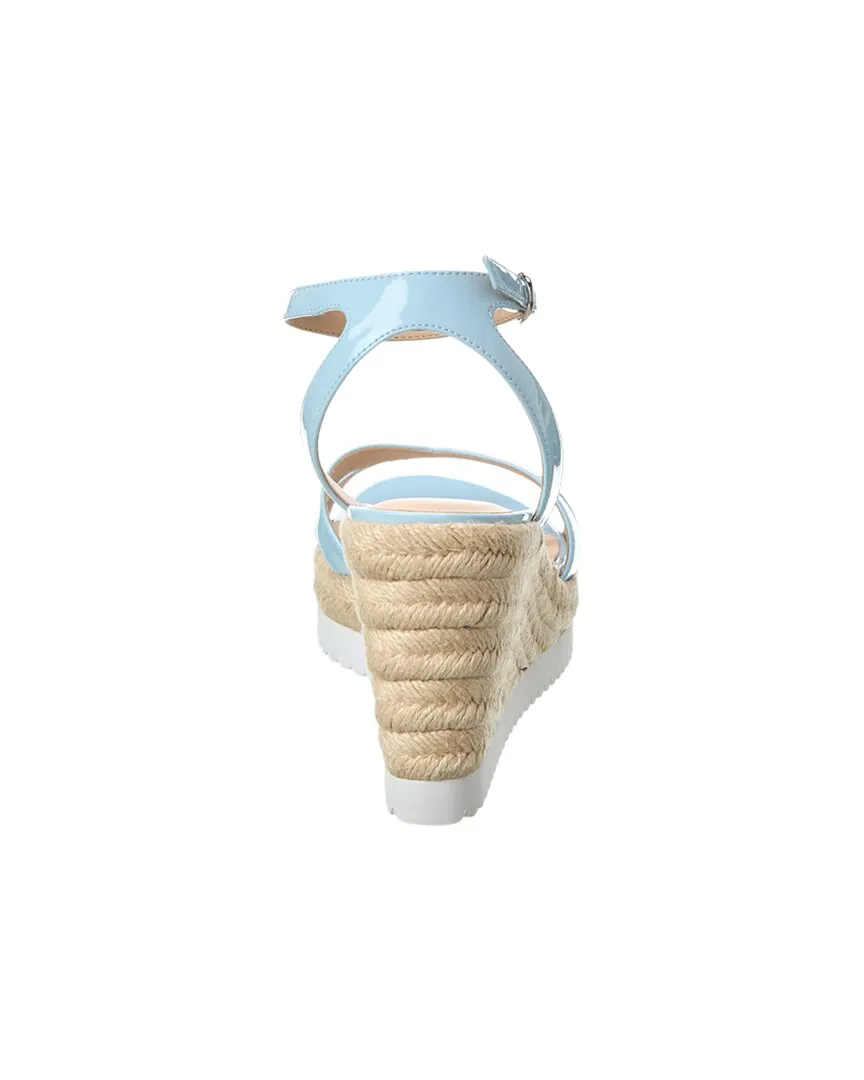 Stuart Weitzman Catlina Patent Espadrille Wedge Sandal