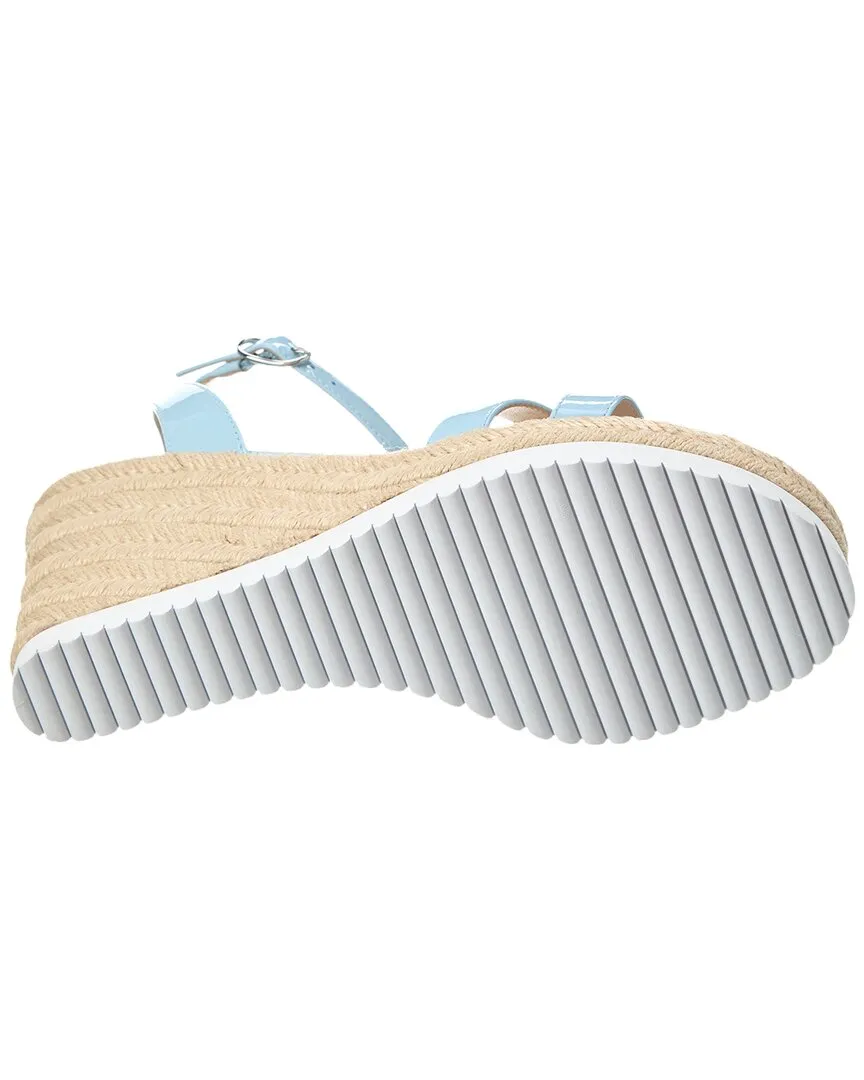 Stuart Weitzman Catlina Patent Espadrille Wedge Sandal