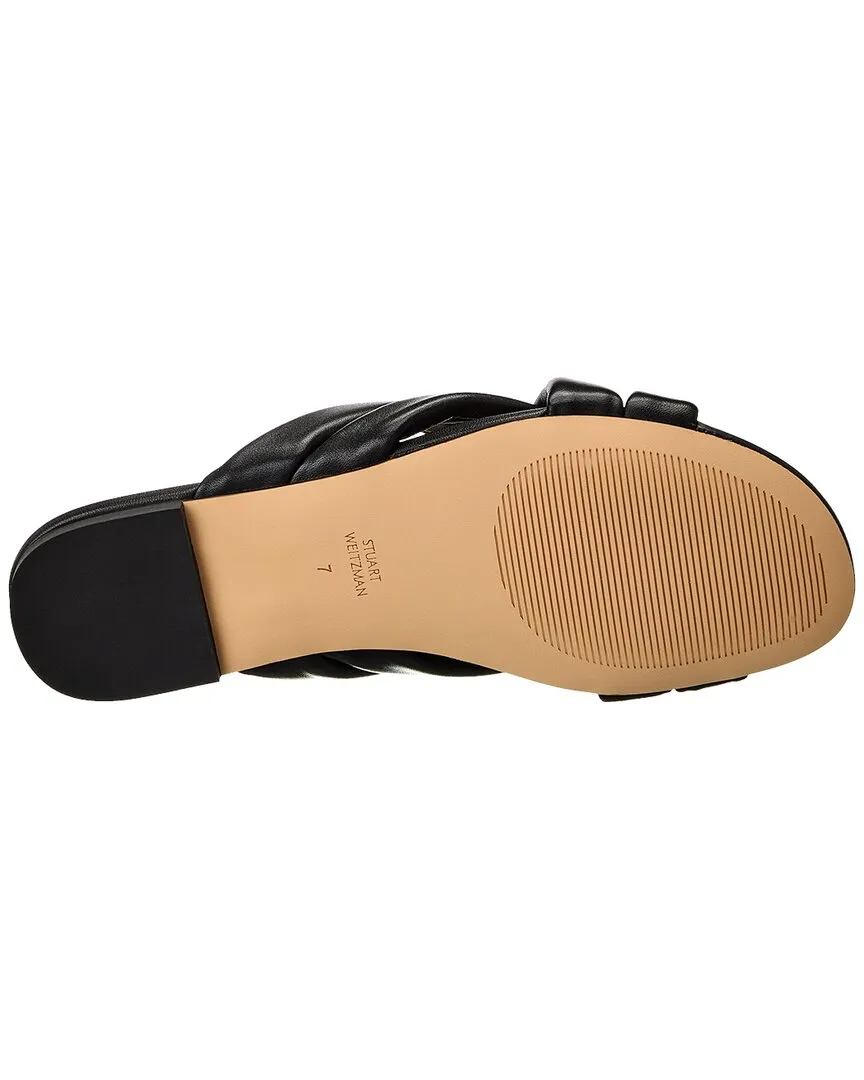 Stuart Weitzman Crossover Leather Slide
