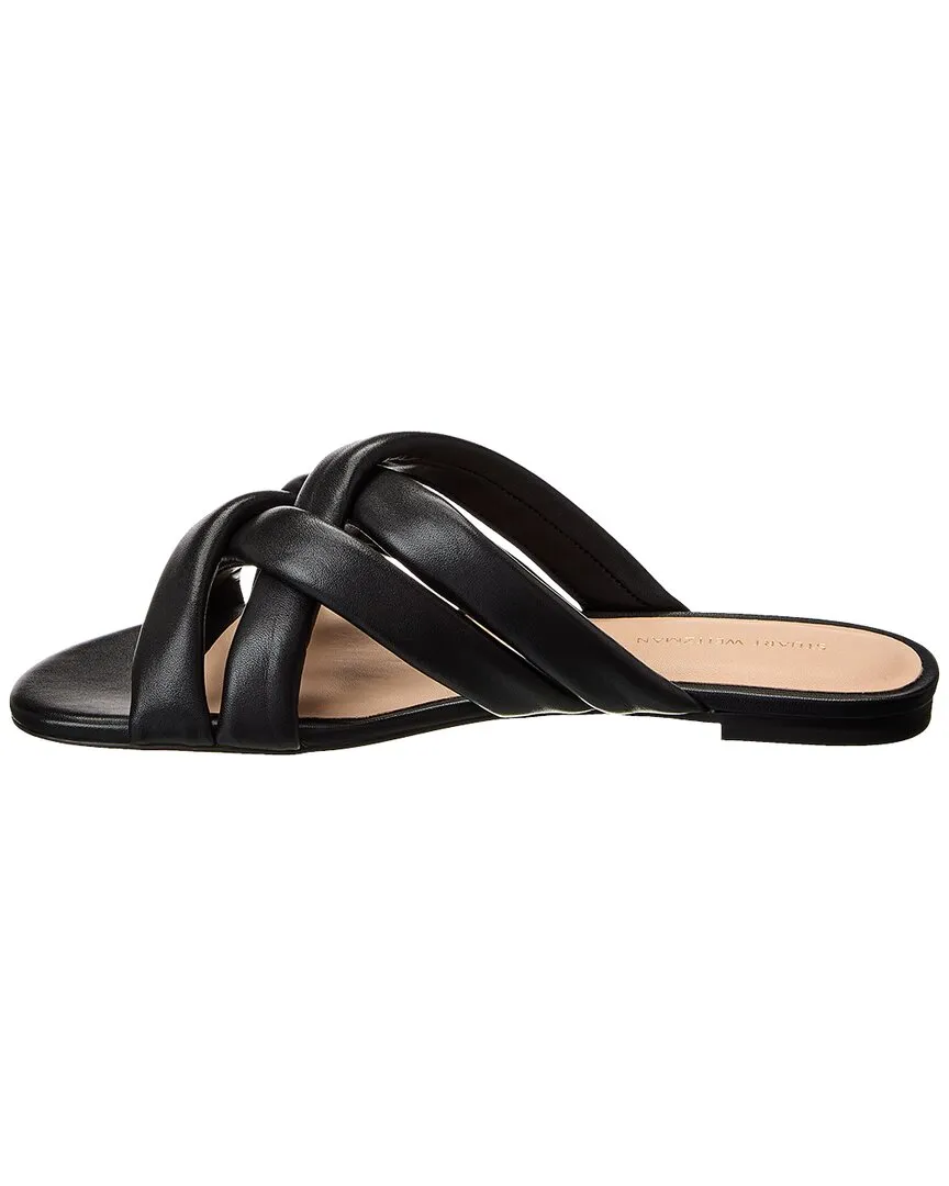 Stuart Weitzman Crossover Leather Slide