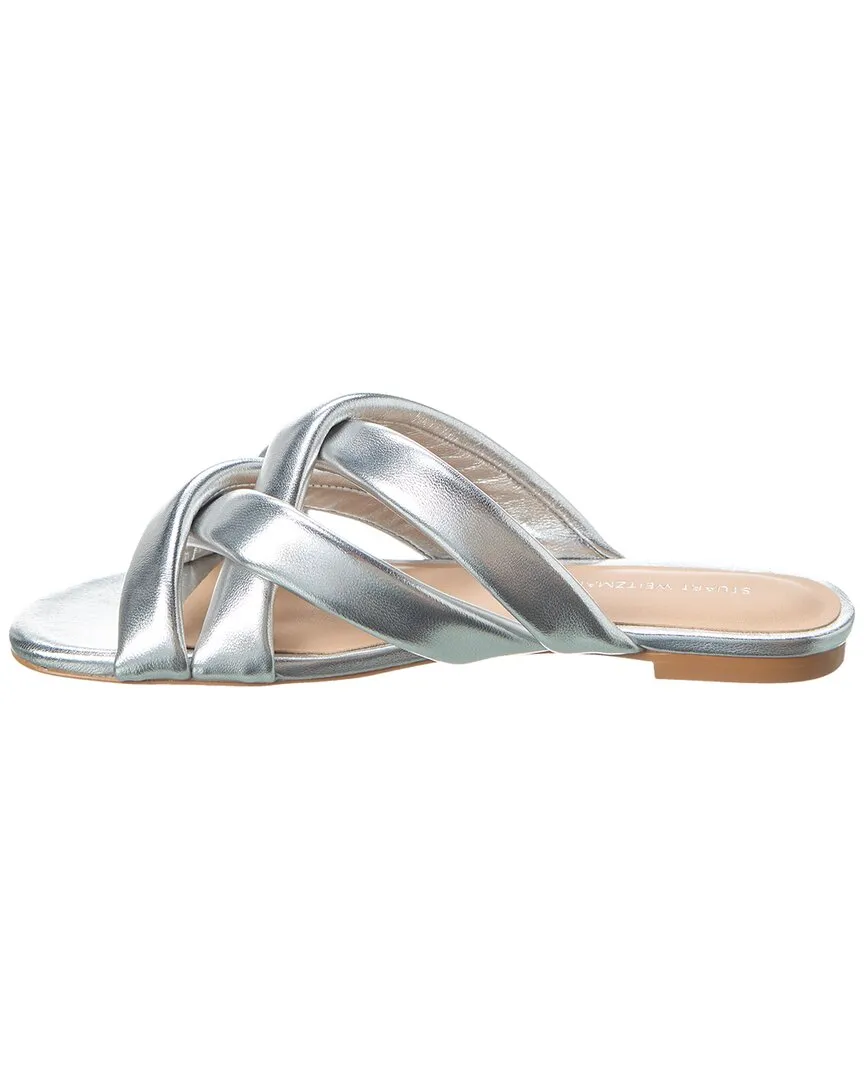 Stuart Weitzman Crossover Leather Slide