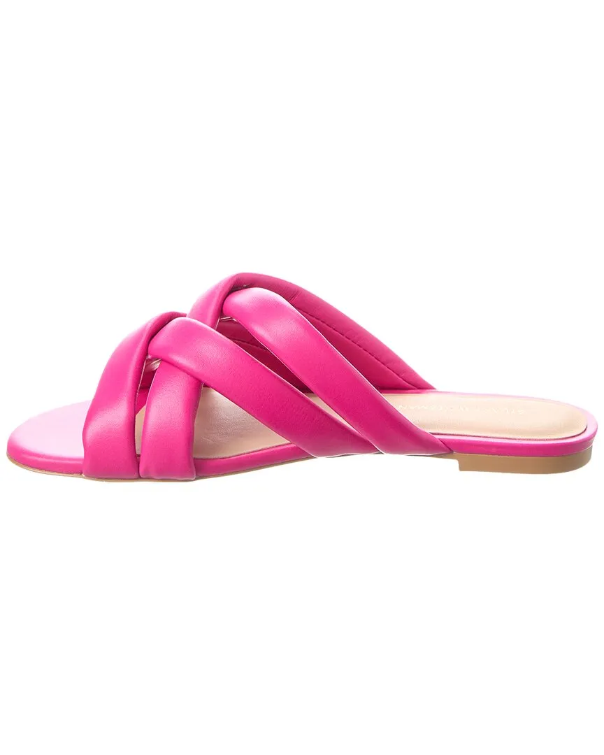 Stuart Weitzman Crossover Leather Slide
