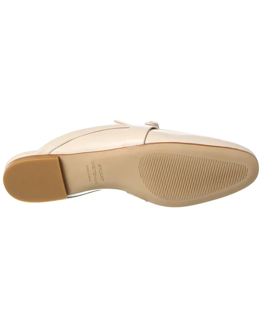 Stuart Weitzman Emma Bow Leather Mule