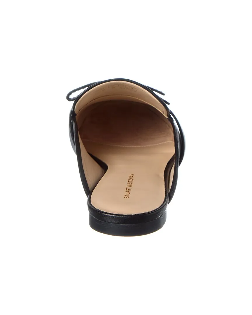 Stuart Weitzman Emma Bow Leather Mule