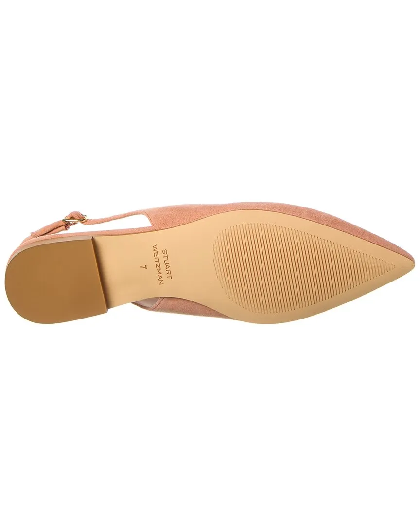 Stuart Weitzman Mara Suede Slingback Flat