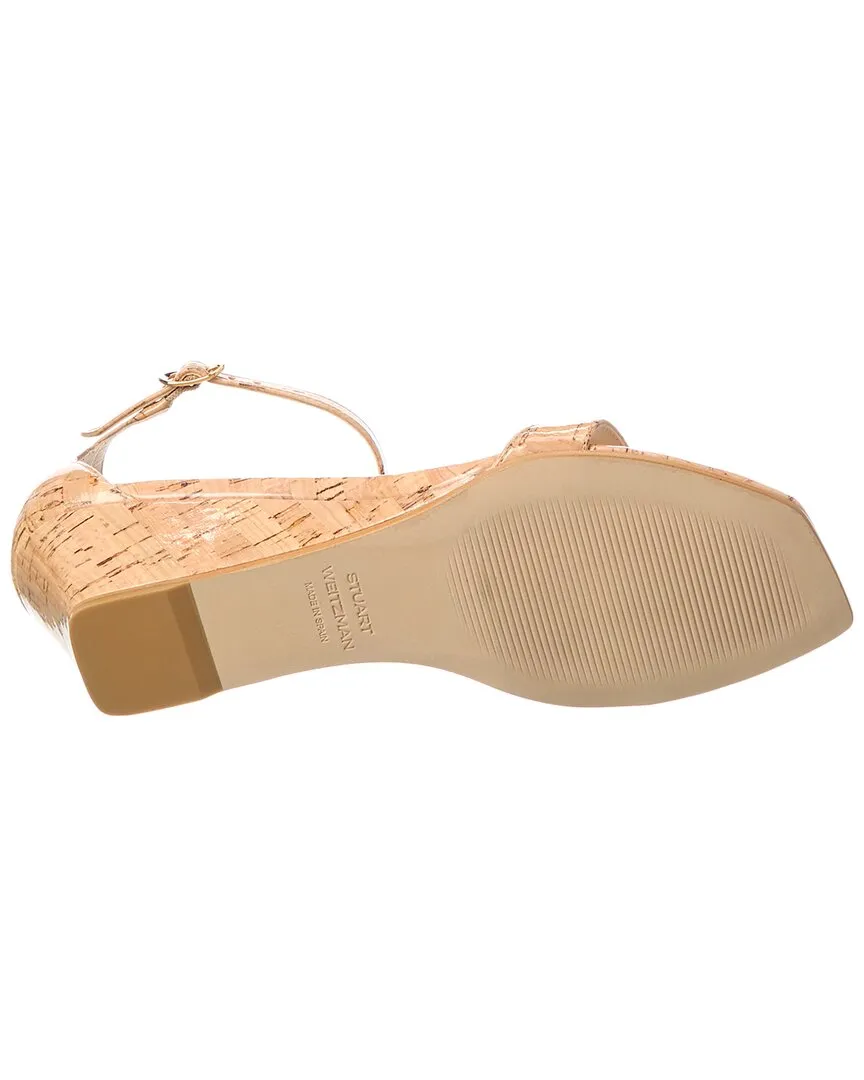 Stuart Weitzman Nudistcurve 50 Cork Wedge Sandal