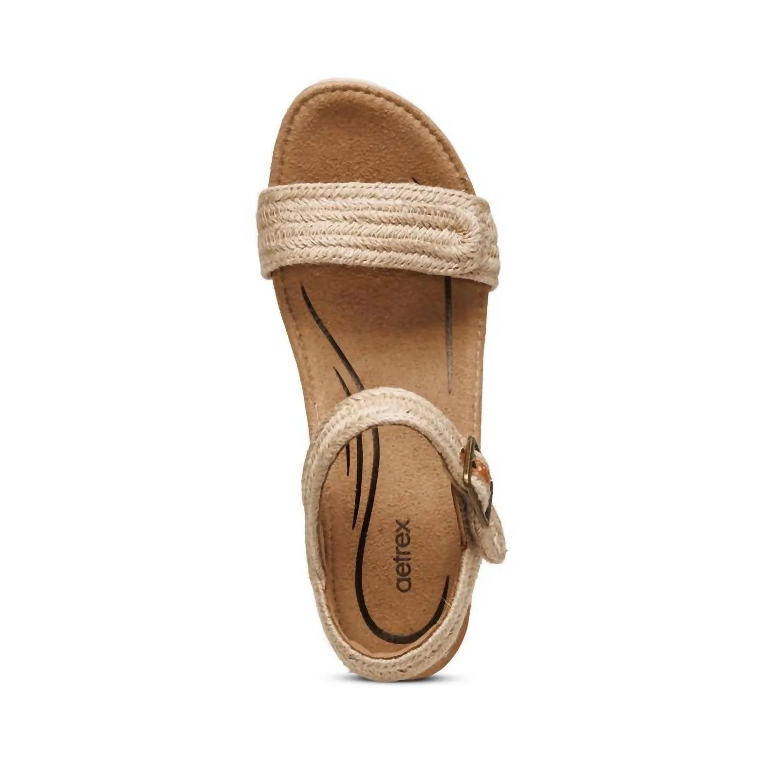 Sydney Quarter Strap Espadrille Wedge Sandal In Natural