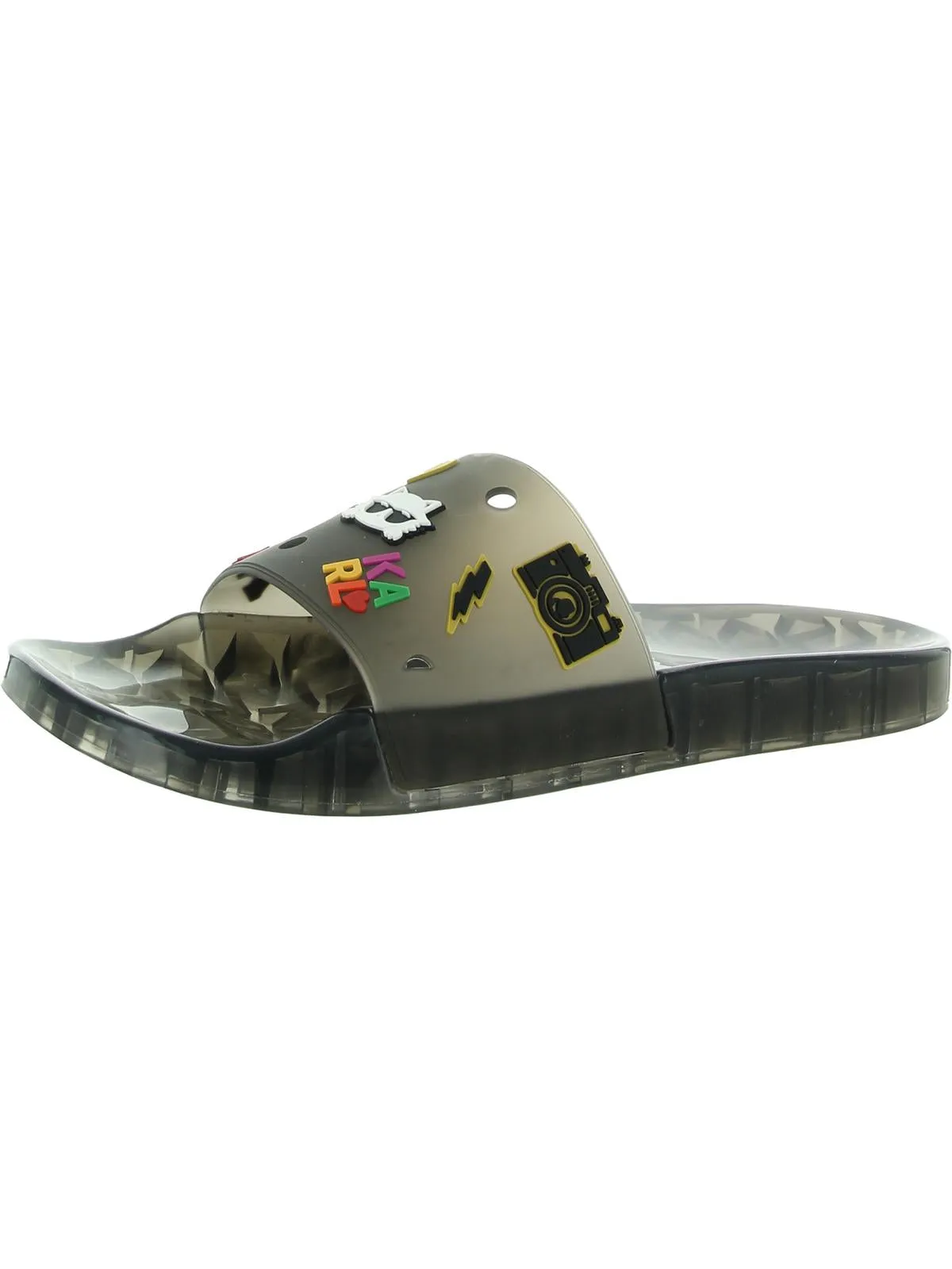 THEA Womens Slip On Open Toe Pool Slides