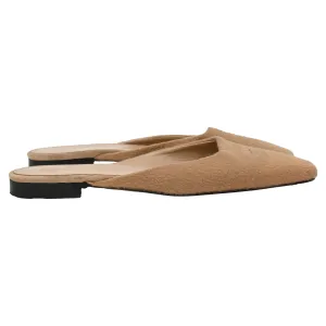 Toteme Flat Mules in Beige Cashmere