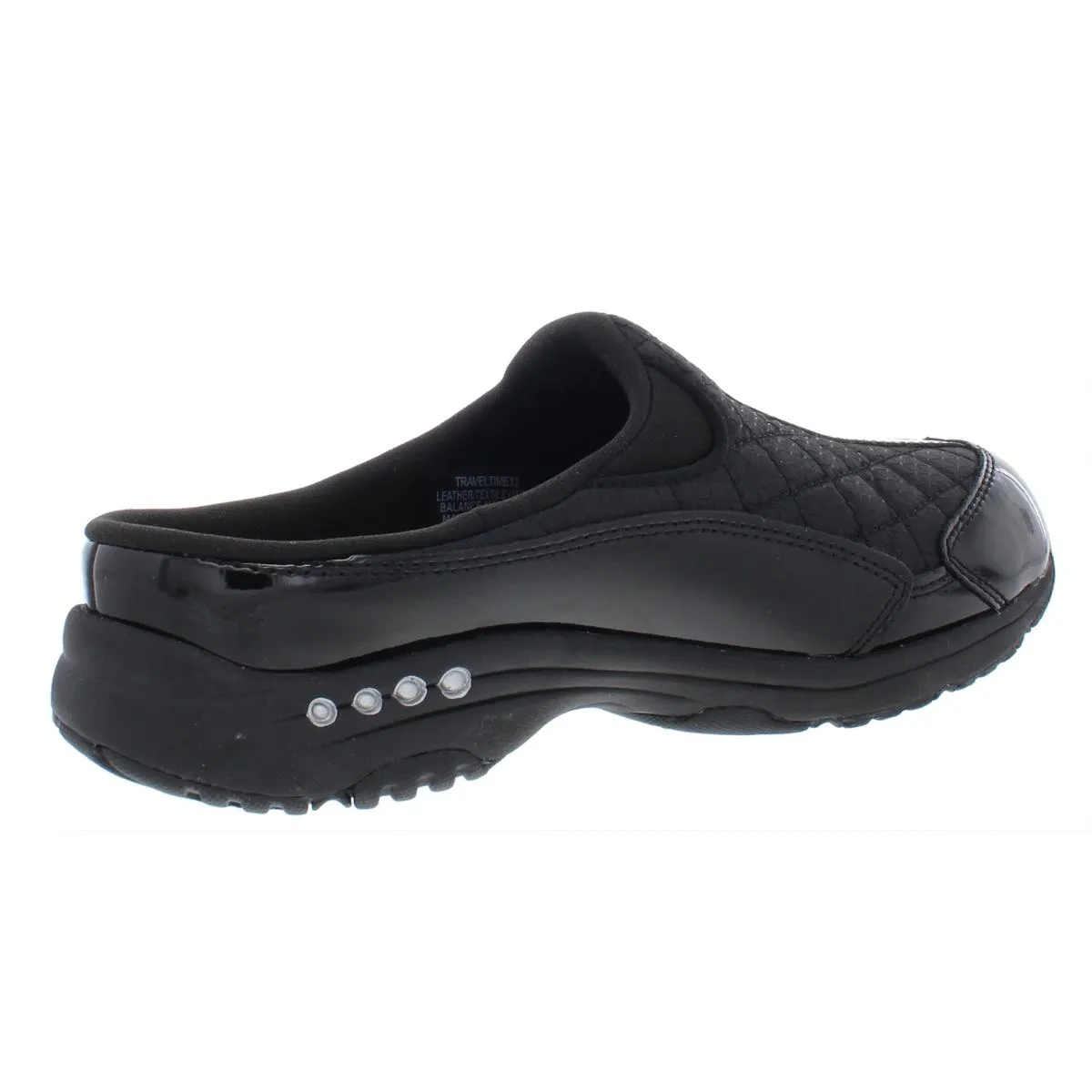 TRAVELTIME12 Womens Patent Leather Slip On Mules