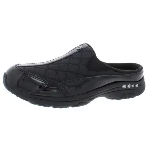 TRAVELTIME12 Womens Patent Leather Slip On Mules