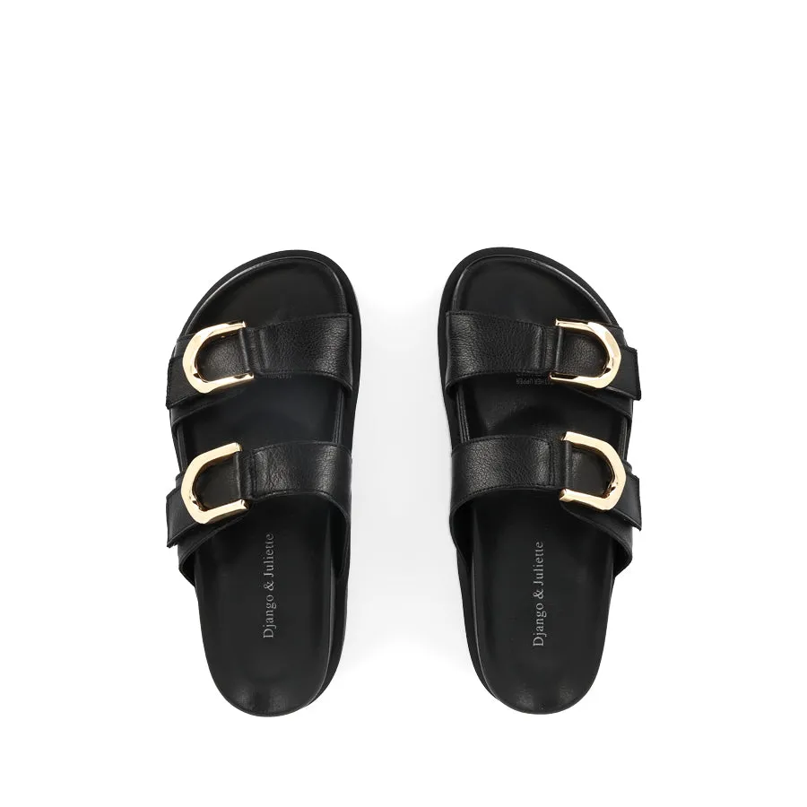 ULLANA - BLACK BLACK LEATHER