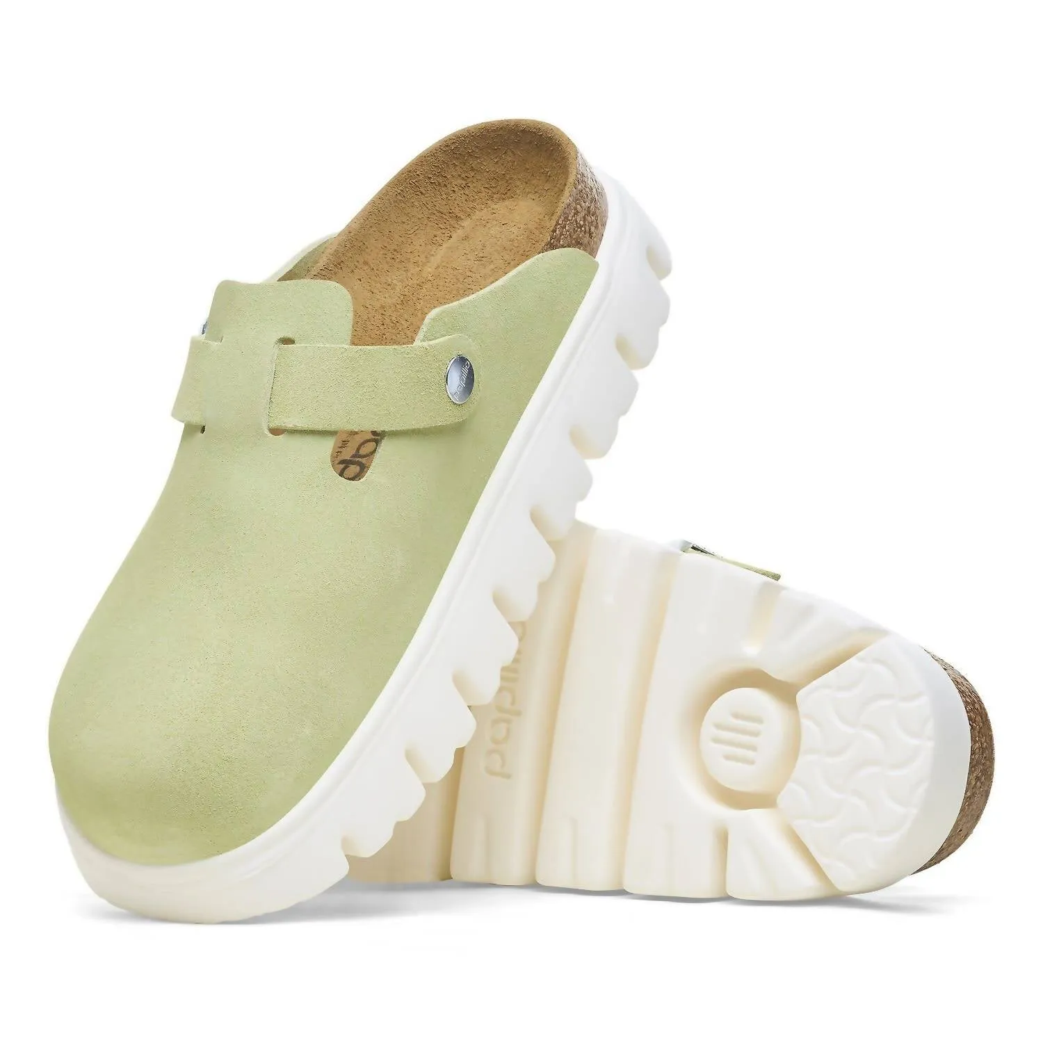 Unisex Boston Chunky Clog - Narrow In Faded Lime
