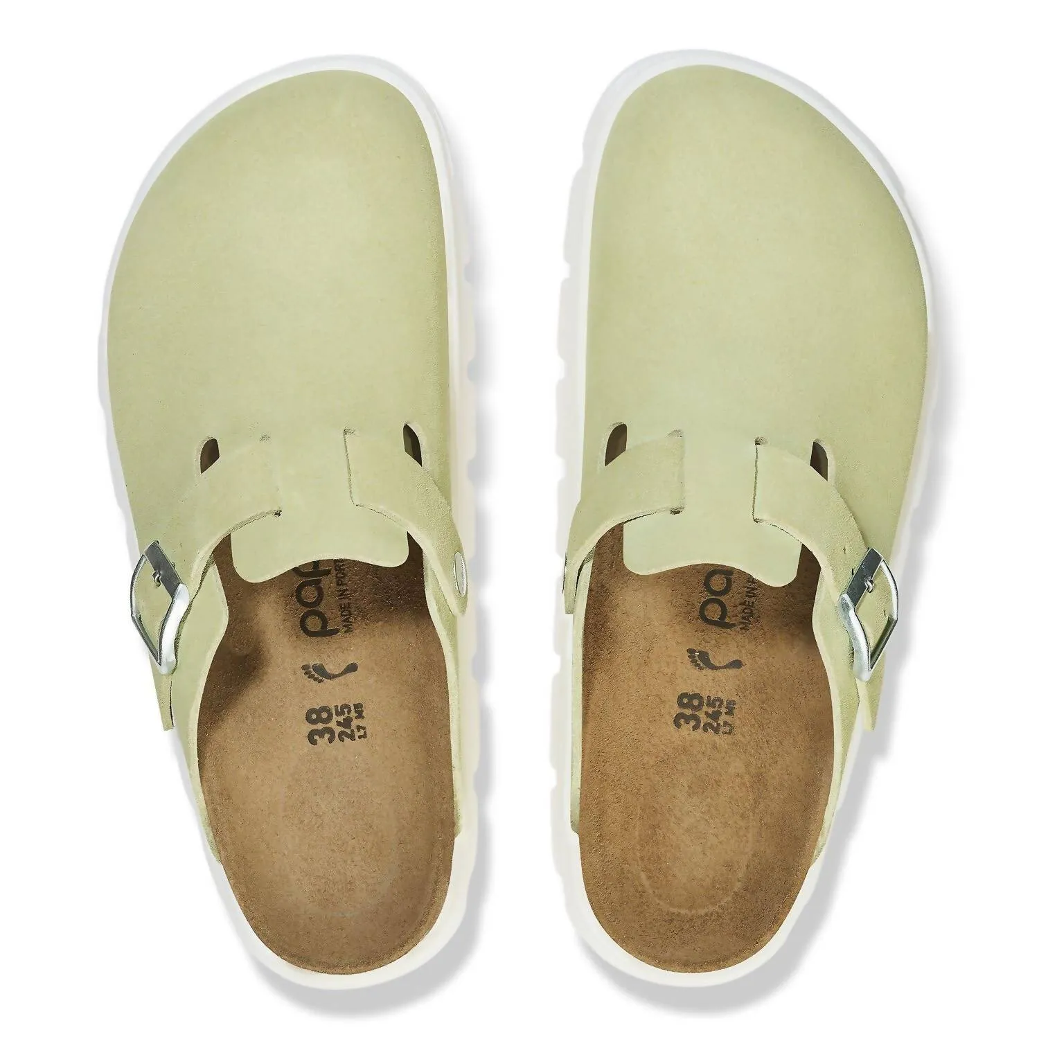 Unisex Boston Chunky Clog - Narrow In Faded Lime