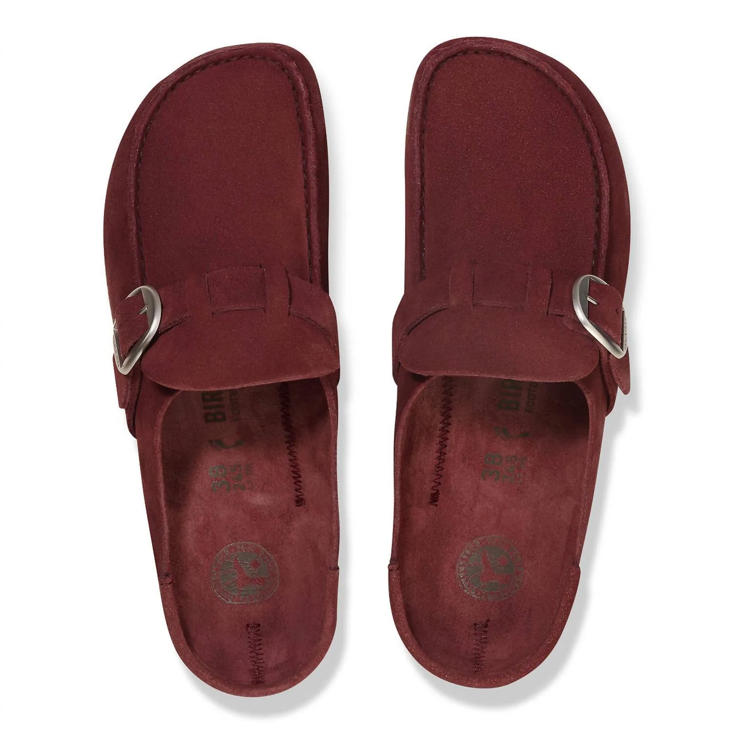 Unisex Buckley Suede Clogs In Zinfandel