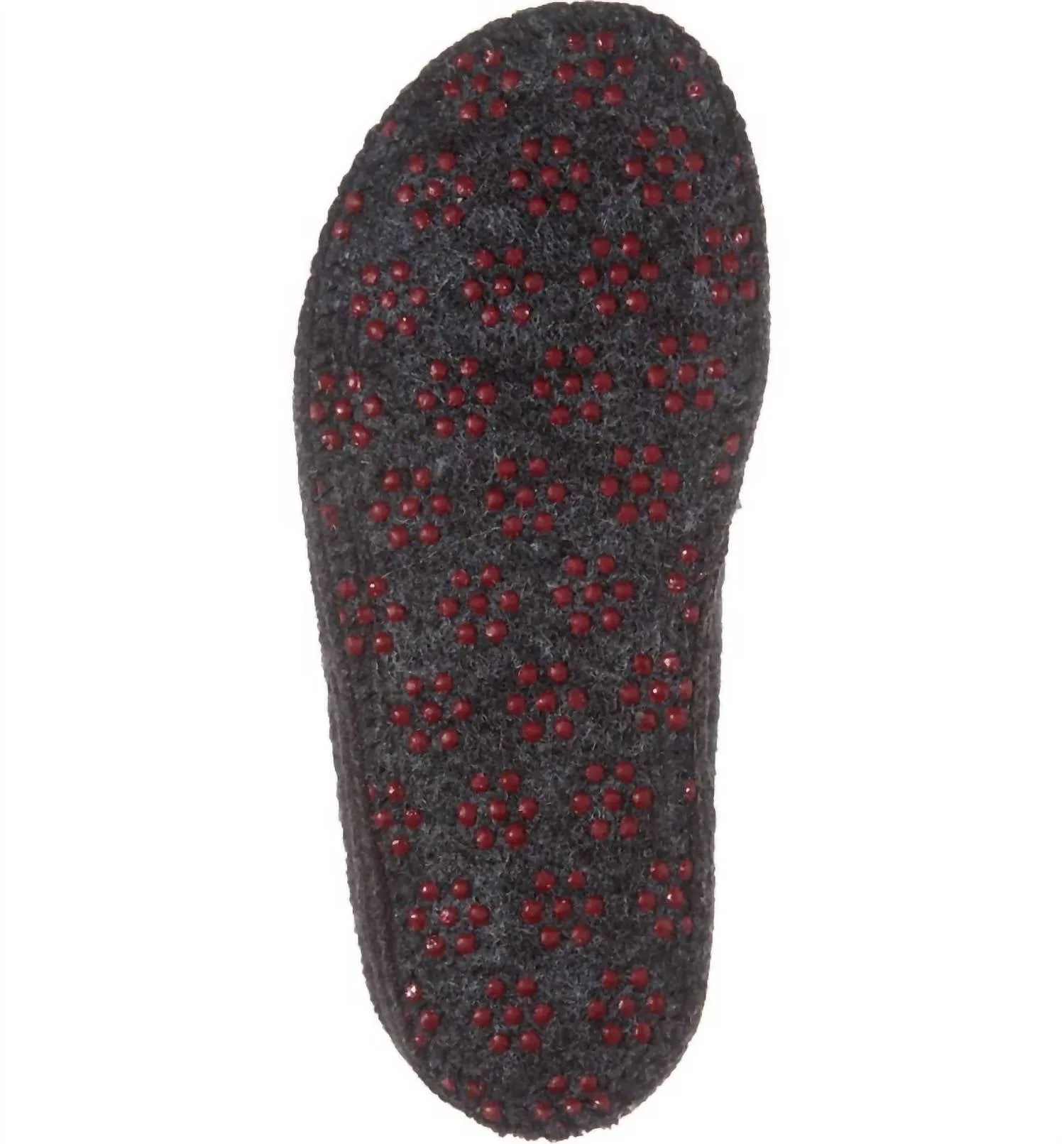 Unisex Freddie Boiled Wool Slipper In Charcoal