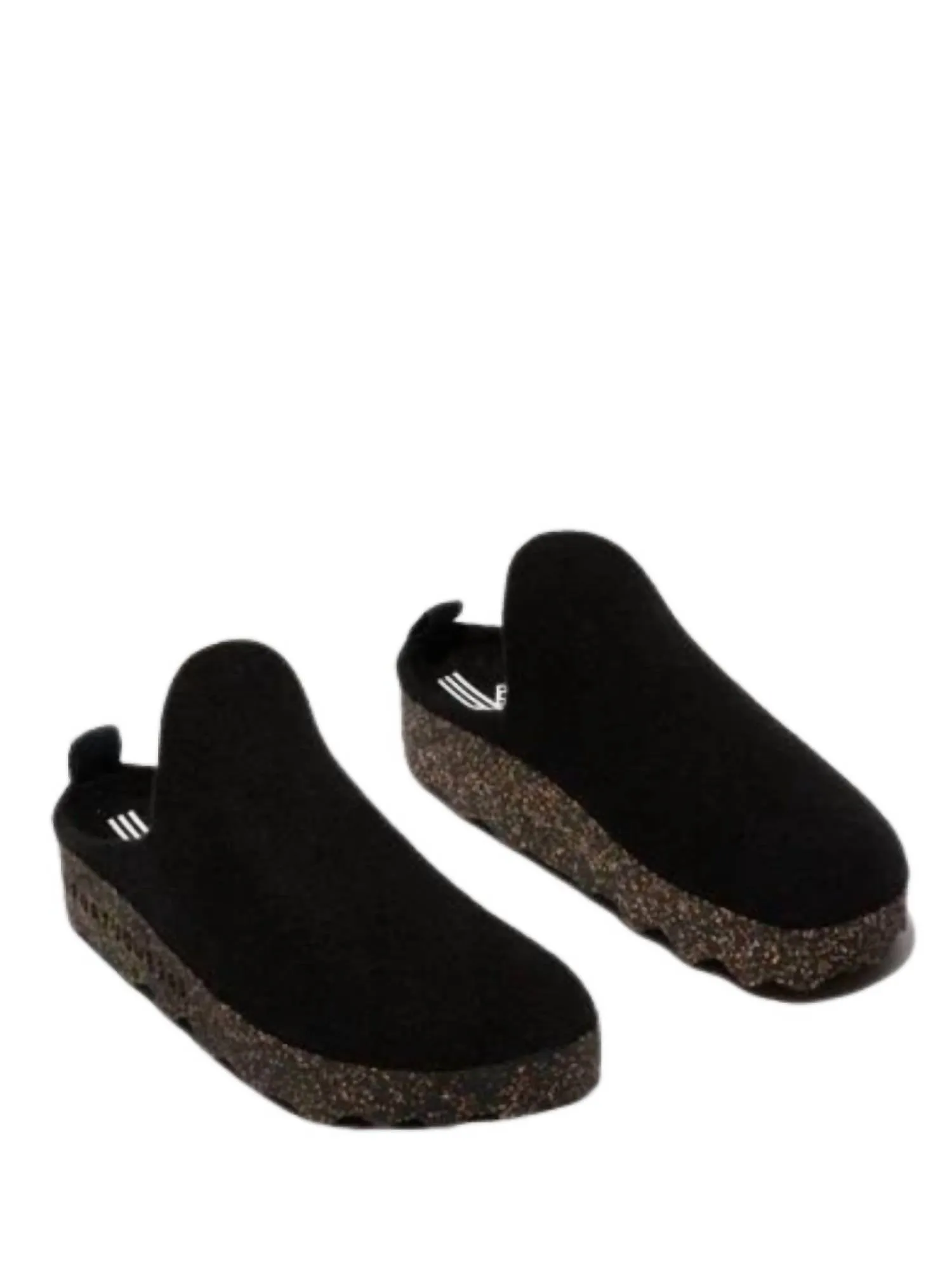 Unisex Round Toe Come Mule In Black
