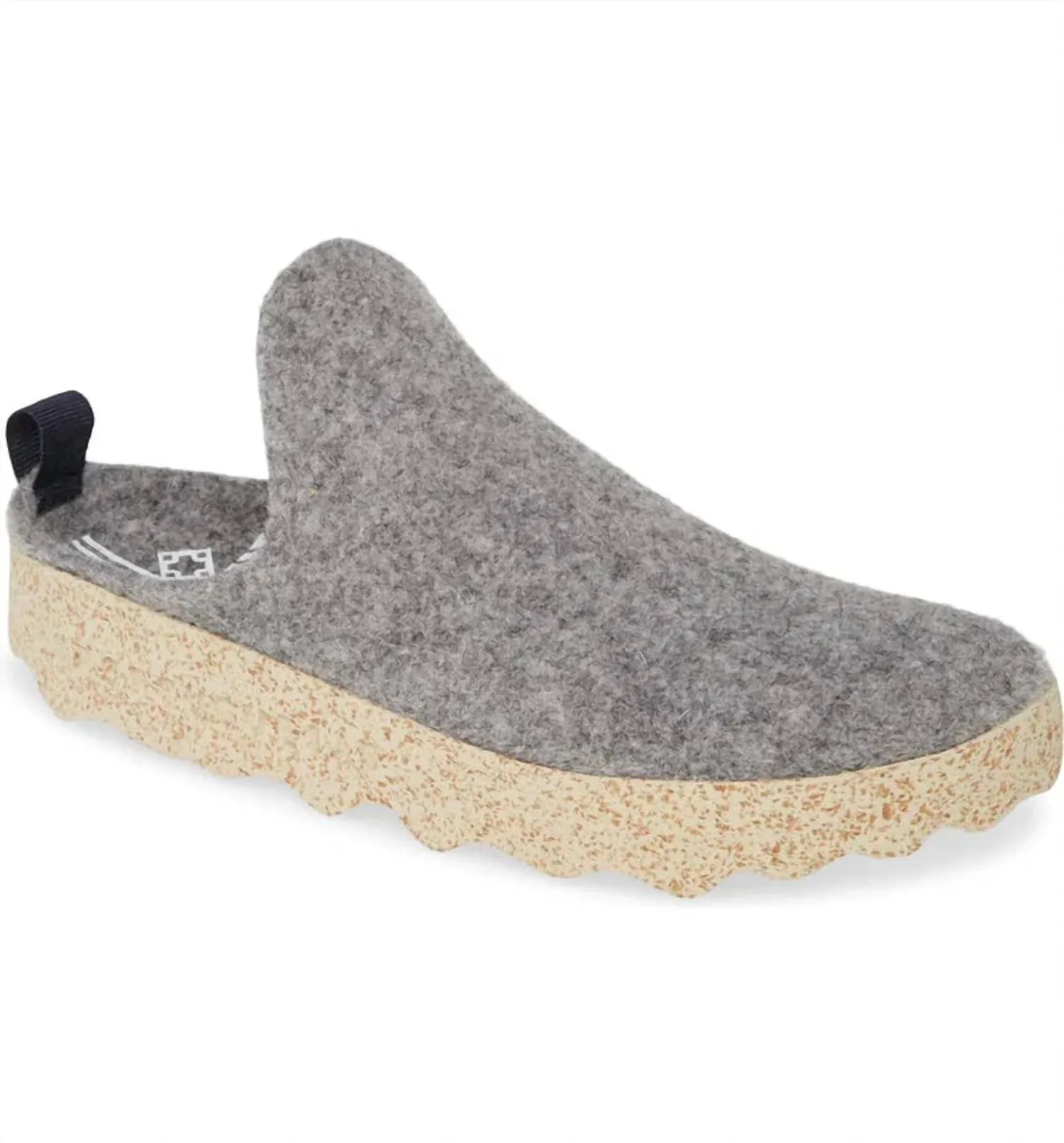 Unisex Round Toe Come Mule In Concrete