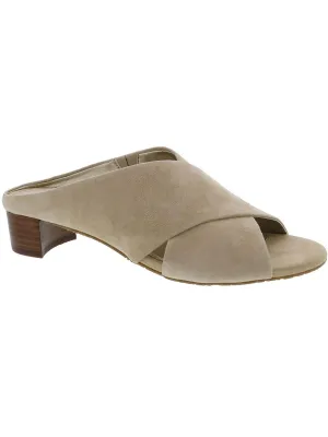 Va Va Voom Womens Leather Slip On Mules