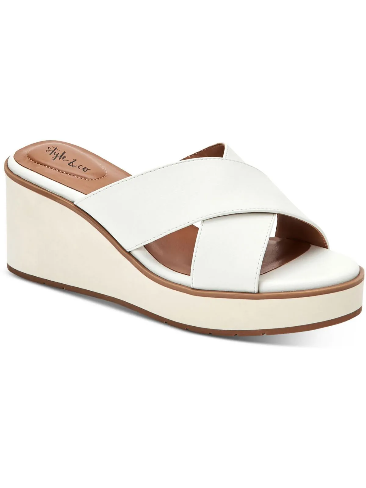 Valtcho Womens Comfort Insole Strappy Wedge Heels