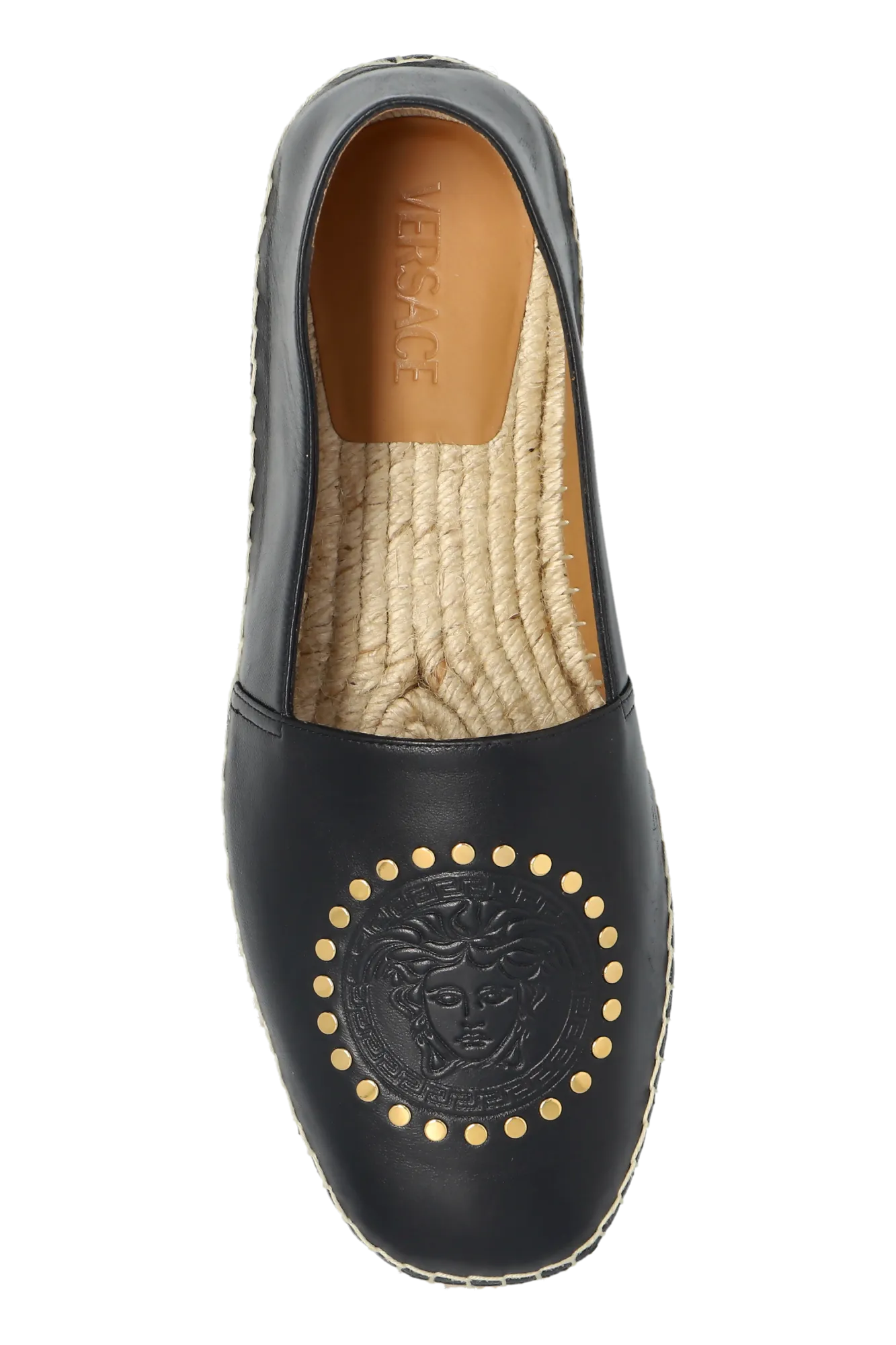 Versace Leather Espadrilles