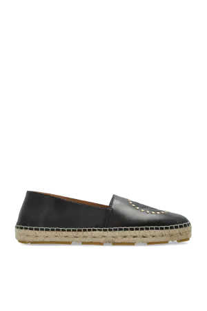Versace Leather Espadrilles