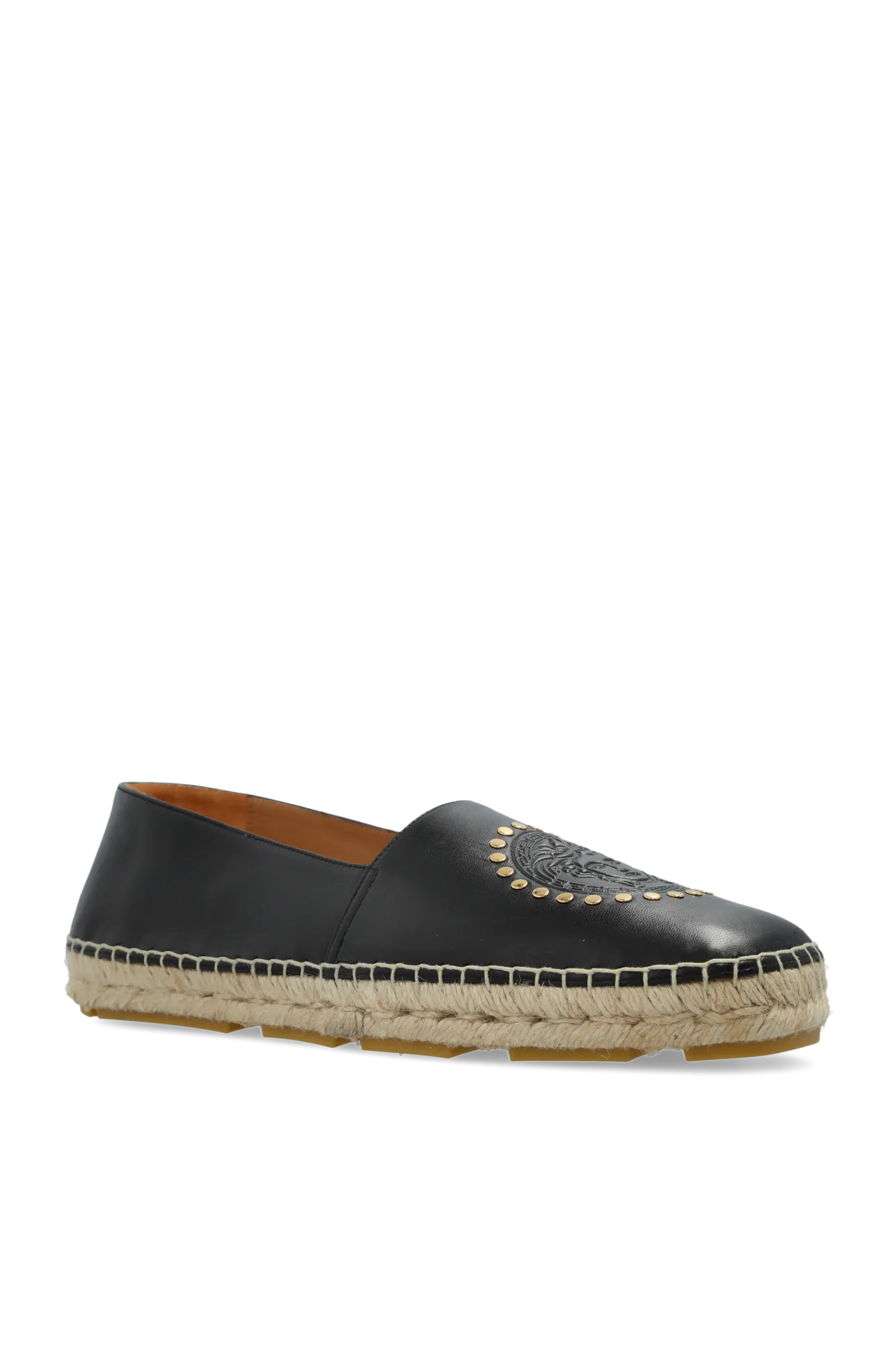 Versace Leather Espadrilles