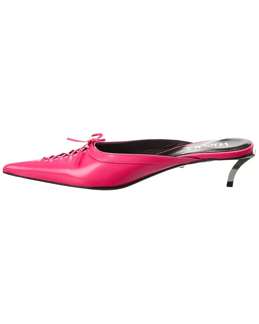 Versace Pin-Point Leather Mule