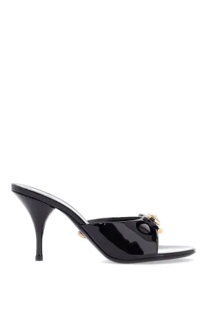 Versace Women's "Opera Bow Patent Leather Mules