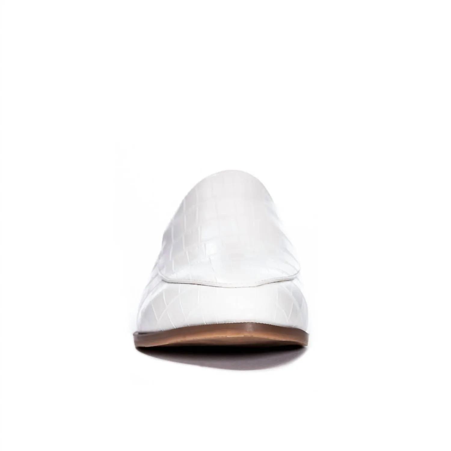 Why Don't You Slide In Croc White