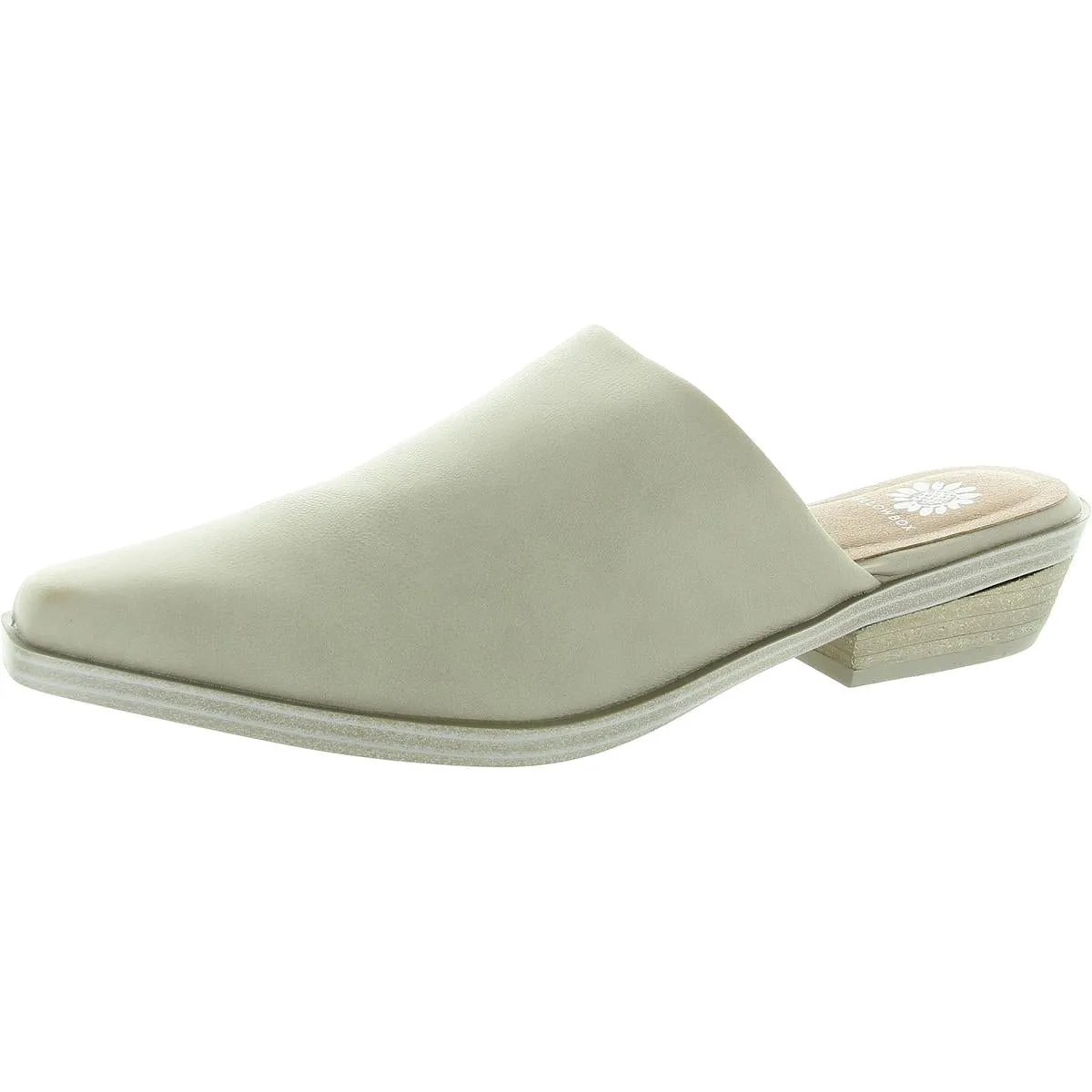 Willard Womens Faux Leather Slip On Mules