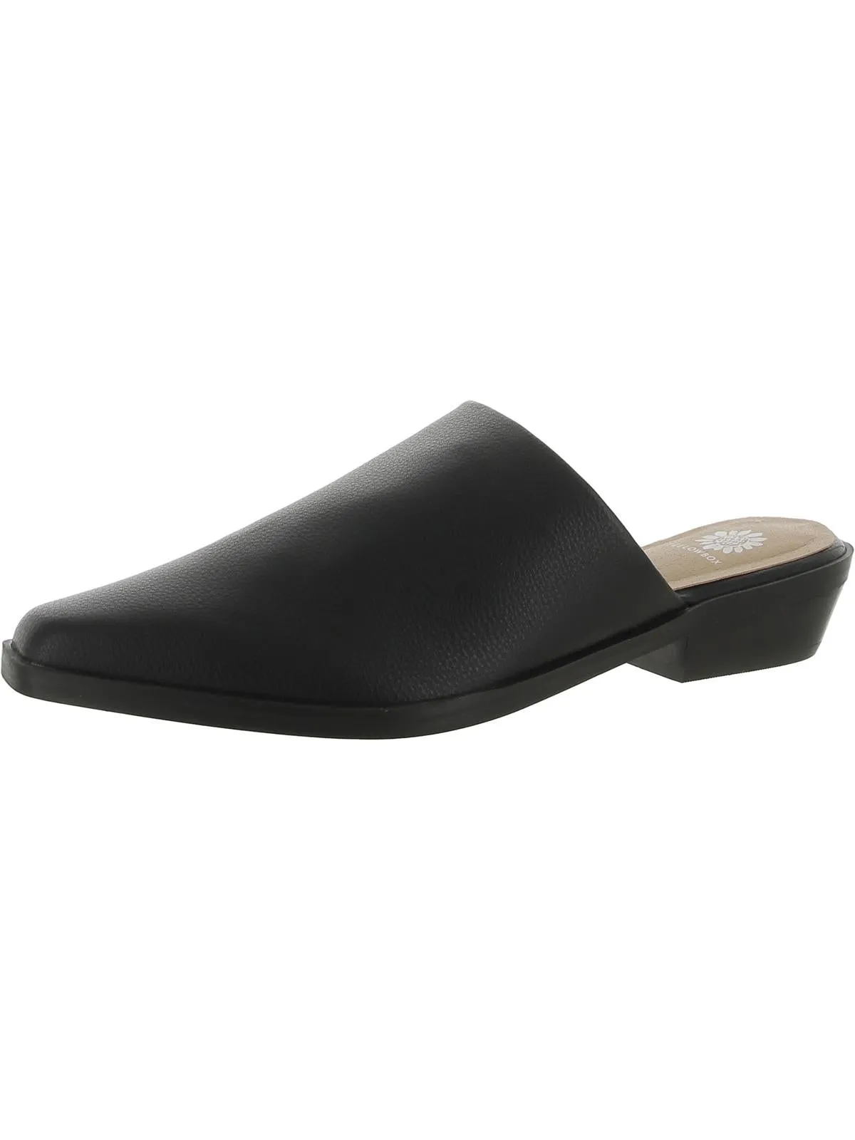 Willard Womens Faux Leather Slip On Mules