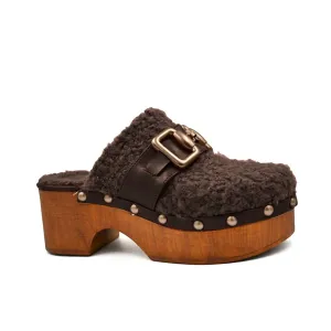 Winona Clog In Cacao Sheerling
